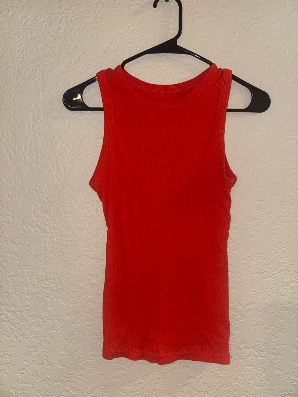 a new day Red Ribbed Tank Top - Sleeveless Women's Knit